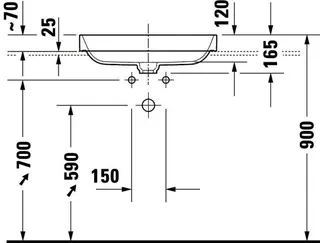 Duravit Aufsatzbecken 600mm Happy D.2 Plus Anthrazit Matt/Weiß,o.Überl,o.HLB, – Bild 5