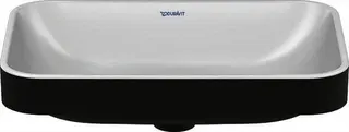 Duravit Aufsatzbecken 600mm Happy D.2 Plus Anthrazit Matt/Weiß,o.Überl,o.HLB,WG