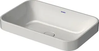 Duravit Aufsatzbecken 600mm Happy D.2 Plus Anthrazit Matt/Weiß,o.Überl,o.HLB,WG – Bild 3