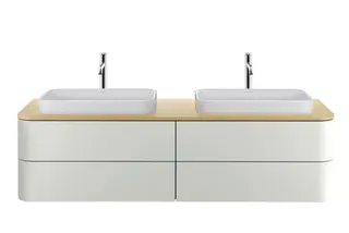 Duravit Aufsatzbecken 600mm Happy D.2 Plus Weiß, ohne Überl.,ohne HLB, geschliffen
