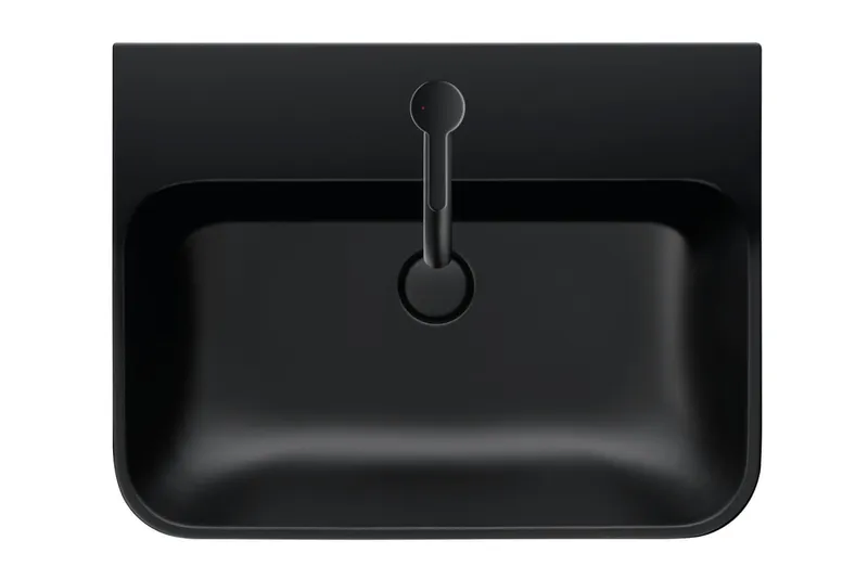 Duravit Aufsatzbecken Happy D.2 Plus 500mm Anthrazit Matt,m.ÜL,m.HLB,1 HL