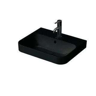 Duravit Aufsatzbecken Happy D.2 Plus 500mm Anthrazit Matt,m.ÜL,m.HLB,1 HL,WG – Bild 2