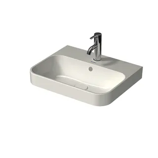 Duravit Aufsatzbecken Happy D.2 Plus 500mm Weiß,m. ÜL,m. HLB,1 HL,geschliffen,WG