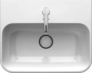 Duravit Aufsatzbecken Happy D.2 Plus 500mm Weiß,m. ÜL,m. HLB,1 HL,geschliffen,WG – Bild 5