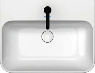 Duravit Aufsatzbecken Happy D.2 Plus 600mm Anthrazit matt/Weiß,m.ÜL,m.HLB,1 HL – Bild 4