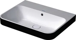 Duravit Aufsatzbecken Happy D.2 Plus 600mm Anthrazit matt/Weiß,m.ÜL,m.HLB,o.HL