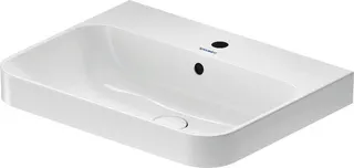 Duravit Aufsatzbecken Happy D.2 Plus 600mm Weiß, m.ÜL,m.HLB,1 HL,geschliffen,WG – Bild 2