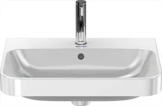 Duravit Aufsatzbecken Happy D.2 Plus 600mm Weiß, m.ÜL,m.HLB,1 HL,geschliffen,WG – Bild 4