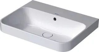 Duravit Aufsatzbecken Happy D.2 Plus 600mm Weiß, m.ÜL,m.HLB,o.HL,geschliffen