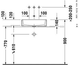 Duravit Aufsatzbecken Vero Air 500mm o. ÜL, o. HLB, geschliffen – Bild 3