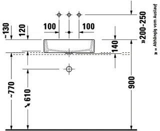Duravit Aufsatzbecken Vero Air 500mm o. ÜL, o. HLB, geschliffen – Bild 4
