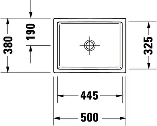 Duravit Aufsatzbecken Vero Air 500mm o. ÜL, o. HLB, geschliffen – Bild 5