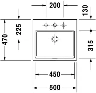 Duravit Aufsatzbecken Vero Air 500mm,weiß m.ÜL,m.HLB,o.HL,geschl.,RWglasiert – Bild 4