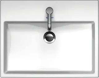 Duravit Aufsatzbecken Vero Air 600mm m. ÜL, m. HLB, 1 HL, geschl., weiß