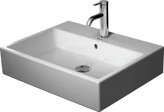 Duravit Aufsatzbecken Vero Air 600mm m.ÜL, m.HLB, o.HL, geschl., weiß, WG