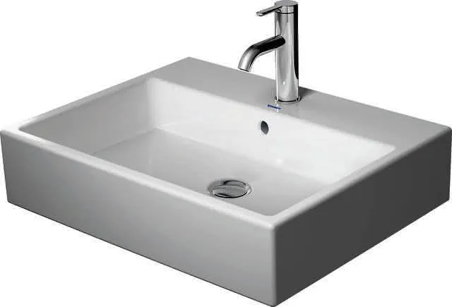 Duravit Aufsatzbecken Vero Air 600mm m.ÜL, m.HLB, o.HL, geschl., weiß