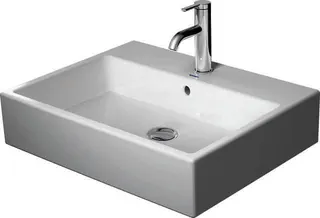 Duravit Aufsatzbecken Vero Air 600mm m.ÜL, m.HLB, 1HL, geschl., weiß, WG