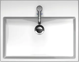 Duravit Aufsatzbecken Vero Air 600mm o.ÜL, m.HLB, 1HL, geschl., weiß – Bild 2