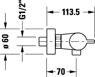 Duravit B.2 Brausethermostat Aufputz Thermostatkartusche, Chrom HG – Bild 5