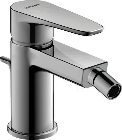 Duravit B1 Einhebel-Bidetmischer, 148x129x42, Chrom, Ausladung: 127mm, Normalstrahl