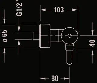 Duravit C.1 Einhebel Brausemischer Aufputz Keramikmischsystem, Chrom HG – Bild 5
