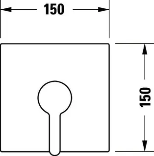 Duravit C.1 Einhebel Brausemischer UP,Eckig Keramikmischsystem, Chrom HG – Bild 4