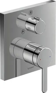 Duravit C.1 Einhebel Brausemischer UP,Eckig Umstellvent.,Keramikmischs., Chrom HG