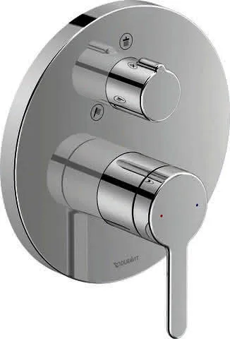 Duravit C.1 Einhebel Brausemischer UP,Rund Umstellvent.,Keramikmischs., Chrom HG