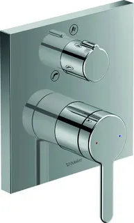 Duravit C.1 Einhebel-Wannenmischer UP,Eckig Keramikmischsyst., Chrom HG