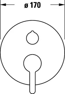 Duravit C.1 Einhebel-Wannenmischer UP,Rund Keramikmischsyst., Chrom HG – Bild 4