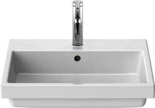 Duravit Einbauwaschtisch Vero Air 550mm Einbau v.o., m. ÜL, m.HLB, 1 HL, WG – Bild 4