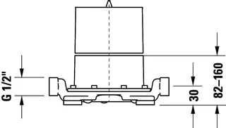 Duravit Grundkörper UP bodenstehend G1/2" – Bild 2