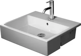 Duravit Halbeinbau-Waschtisch Vero Air 550mm m.ÜL, m.HLB, 1HL, weiß