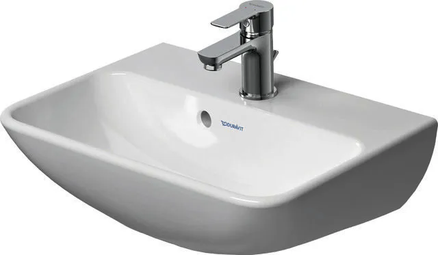 Duravit Handwaschbecken ME by Starck 450mm m.ÜL,m.HLB,HL-Vorst.,weiß seidenmatt,WG