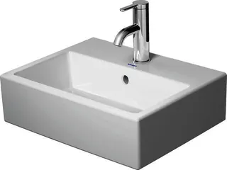 DU Handwaschbecken Vero Air 450mm m.ÜL, m.HLB, o.HL, weiß, WG