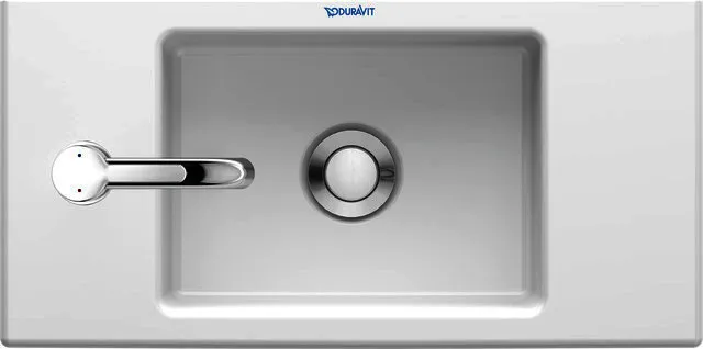 Duravit Handwaschbecken Vero Air 500mm o.ÜL, m.HLB, 1 HL links, weiß