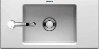 DU Handwaschbecken Vero Air 500mm o.ÜL, m.HLB, 1 HL links, weiß