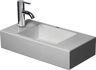 Duravit Handwaschbecken Vero Air 500mm o.ÜL, m.HLB, 1 HL links, weiß – Bild 3