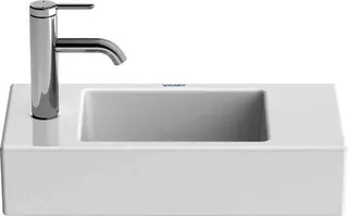 DU Handwaschbecken Vero Air 500mm o.ÜL, m.HLB, 1 HL links, weiß, WG