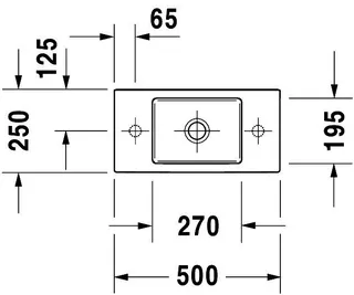 Duravit Handwaschbecken Vero Air 500mm o.ÜL,m.HLB,o. HL,weiß,WG – Bild 4