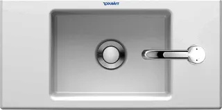 Duravit Handwaschbecken Vero Air 500mm o.ÜL, m.HLB, 1 HL rechts, weiß, WG – Bild 2