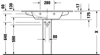 Duravit Möbelwaschtisch ME by Starck 1030 mm mit ÜL, mit HLB, o.HL, weiß – Bild 5