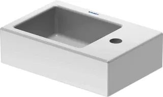 Duravit Möbelhandwaschbecken 380mm, Weiß o. ÜL, mit HLB, HL rechts, Bef.inkl. – Bild 4