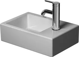 Duravit Möbelhandwaschbecken 380mm, Weiß o. ÜL, mit HLB, HL rechts, Bef.inkl. – Bild 5