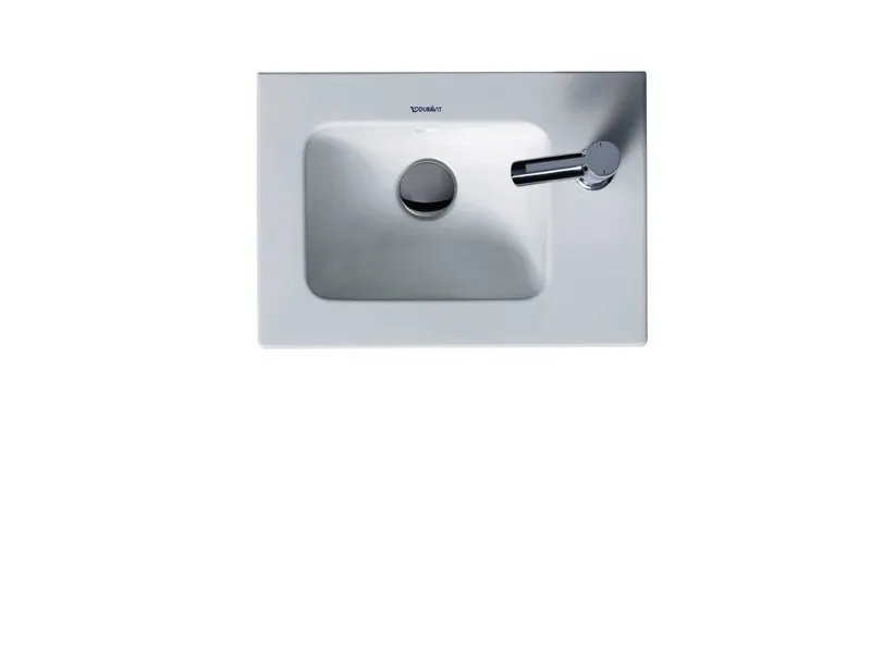 Duravit Möbelhandwaschbecken ME by Starck 430mm,m.ÜL,m.HLB r,1 HL,weiß seidenmatt