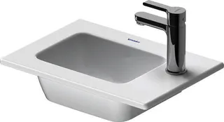 Duravit Möbelhandwaschbecken ME by Starck 430mm,o.ÜL,m.HLB r,1 HL,weiß seidenm,WG – Bild 2