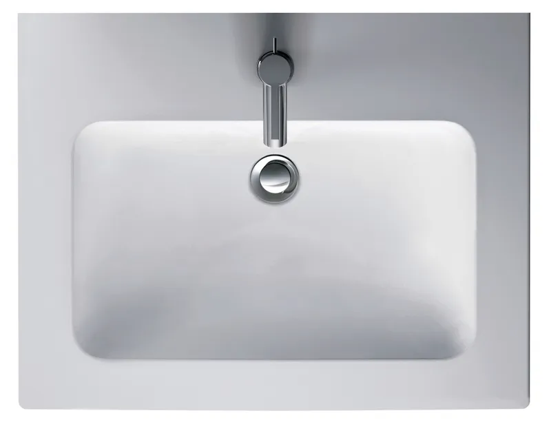 Duravit Möbelwaschtisch 630mm ME by Starck Weiss Seidenmatt, m.ÜL, m.HLB, 1 HL