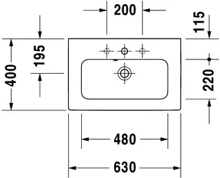 Duravit MWT compact ME by Starck 630mm, Weiß Seidenmatt, mit ÜL, mit HLB, o.HL – Bild 2