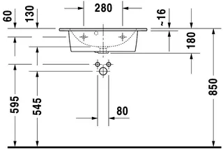 Duravit MWT compact ME by Starck 630mm, Weiß Seidenmatt, mit ÜL, mit HLB, 1 HL, WG – Bild 4