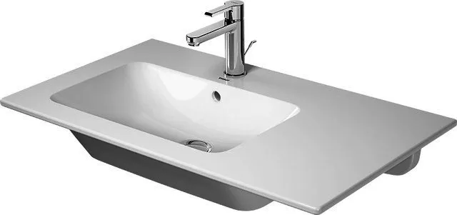 Duravit MWT ME by Starck 830mm, Weiß mit ÜL, mit HLB, 1 HL, Becken links, WG